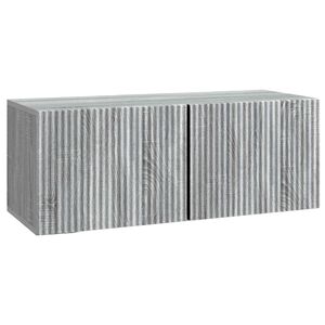 vidaXL Sein&auml;lle asennettava TV-kaappi Harmaa sonoma 78,5 x 31 x 30 cm