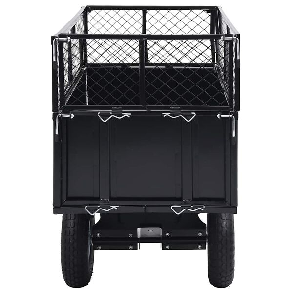 vidaXL Kallistuva peräkärry ruohonleikkurille 150 kg kuorma