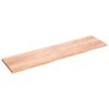 vidaXL P&ouml;yt&auml;levy vaaleanruskea 200x50x(2-4) cm k&auml;sitelty t&auml;ystammi
