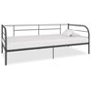 vidaXL P&auml;iv&auml;vuoteenrunko harmaa metalli 90x200 cm