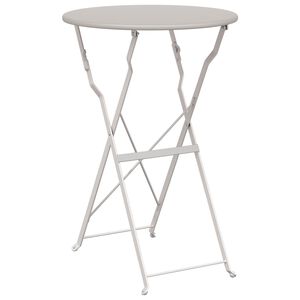vidaXL Bistrop&ouml;yt&auml; Beige &Oslash; 50 x 71 cm Jauhemaalattu ter&auml;s