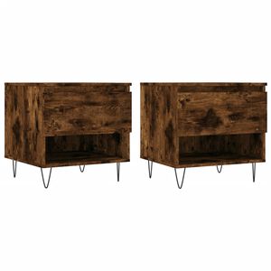 vidaXL Sohvap&ouml;yd&auml;t 2 kpl savutammi 50x46x50 cm tekninen puu