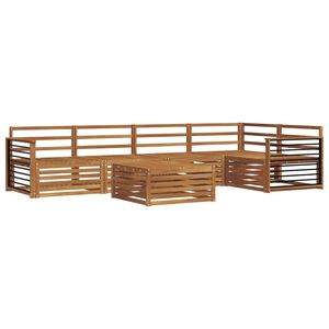 vidaXL Ulkosohvakokoelma 6 pcs Luonnollinen Tihe&auml; akasiapuu