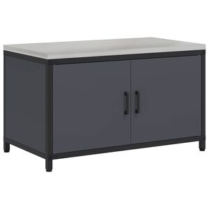 vidaXL Keitti&ouml;n s&auml;ilytyskaappi HATTEM Antrasiitti 90 x 50 x 53 cm