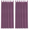 vidaXL Voile-verhot lenkeill&auml; 2 kpl violetti 140x225 cm