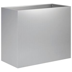 vidaXL Puutarha ruukku Hopea 60 x 30 x 40 cm Galvanoitu ter&auml;s