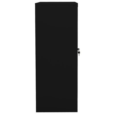 vidaXL Toimistokaappi musta 90x40x105 cm teräs