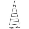vidaXL Metallinen koristejoulukuusi musta 125 cm