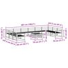 vidaXL Ulkosohvakokoelma 11 pcs Luonnollinen Tihe&auml; akasiapuu
