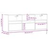 vidaXL TV-sein&auml;kaappi LED-valoilla harmaa Sonoma 130x31x45 cm