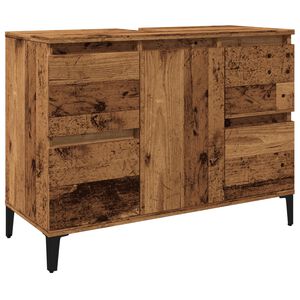 vidaXL Pesuallaskaappi vanhaa puuta 80x33x60 cm tekninen puu