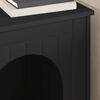 vidaXL Kissatalo Musta 53 x 52 x 62 cm Tekninen puu