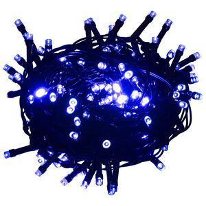 vidaXL LED-valonauha 2000 LED-valoa sininen 200 m PVC