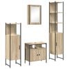 vidaXL Kylpyhuonekalustesetti 4 kpl Sonoman tammi 33 x 33 x 185,5 cm