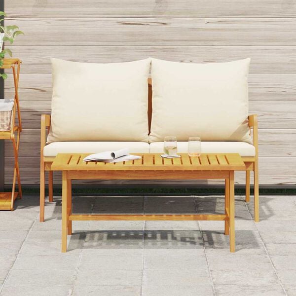 vidaXL Bistrosetti 2 pcs Öljyinen luonnollinen Tiheä akasiapuu