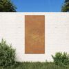 vidaXL Puutarhasein&auml;koriste 105x55 cm corten ter&auml;s aurinkokuvio