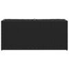 vidaXL Ulkokukkalaatikot 2 ruukkua 2kpl musta 90x20x40 cm polyrottinki