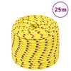 vidaXL Venek&ouml;ysi keltainen 12 mm 25 m polypropeeni