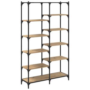 vidaXL Kirjahylly artesaani tammi 100 x 32 x 170 cm Tekninen puu