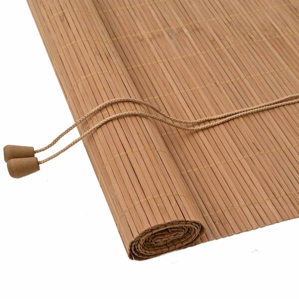 vidaXL Rullaverho verhoilla Ruskea 140 x 160 cm Bambu