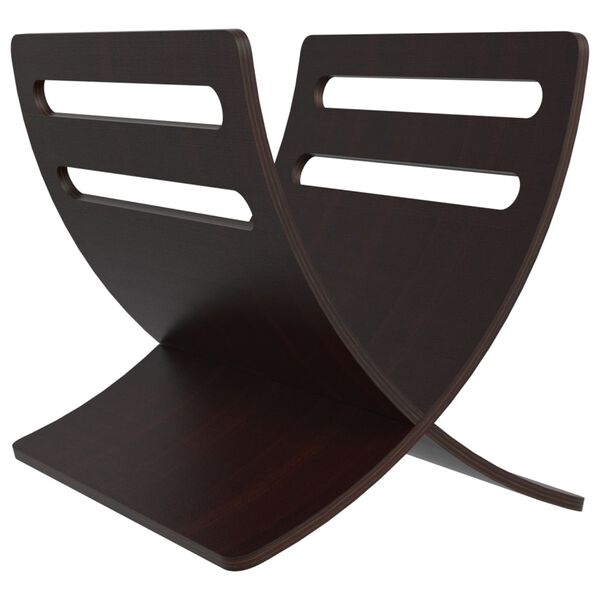 vidaXL Puinen lehtiteline ruskea