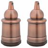 vidaXL Lampuntelineet 2 kpl Red Bronze E27