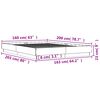 vidaXL Sängynrunko Sonoma-tammi 160x200 cm tekninen puu