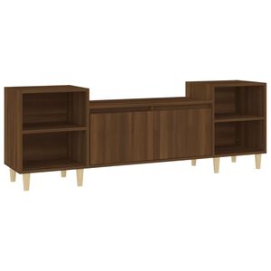 vidaXL TV-taso ruskea tammi 160x35x55 cm tekninen puu