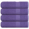 vidaXL Kylpypyyhkeet FROGN 4 kpl violetti 100x150 cm 360 gsm