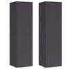 vidaXL TV-tasot 2 kpl harmaa 30,5x30x110 cm tekninen puu