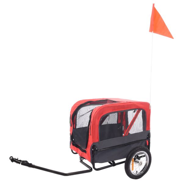 FLAMINGO Koirankuljetusk&auml;rry polkupy&ouml;r&auml;&auml;n Romero punainen 59,5x43x51cm