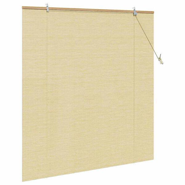 vidaXL Rullaverho verhoilla Luonto 140 x 160 cm Bambu