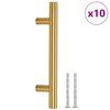 vidaXL Kaapin kahvat 10 kpl kulta 96 mm ruostumaton ter&auml;s
