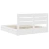 vidaXL S&auml;ilytyss&auml;nky Valkoinen 6FT Super King Size Tekninen puu
