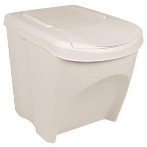 vidaXL Pinottavat roskalaatikot 3 kpl valkoinen 75 l polypropeeni