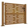 vidaXL Puutarhaportti 100x100 cm Corten-ter&auml;s neli&ouml;nmuotoinen