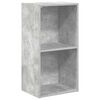 vidaXL 2-tasoinen kirjahylly betoninharmaa 40x30x76,5 cm lastulevy