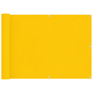 vidaXL Parvekkeen Verho Keltainen 75 x 200 cm