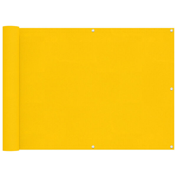 vidaXL Parvekkeen Verho Keltainen 75 x 200 cm