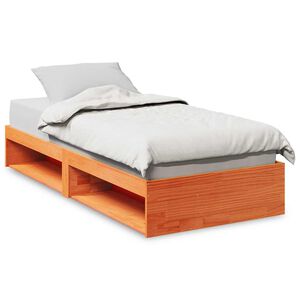 vidaXL Vuodesohva ilman patjaa vahanruskea 90x190 cm t&auml;ysi m&auml;nty
