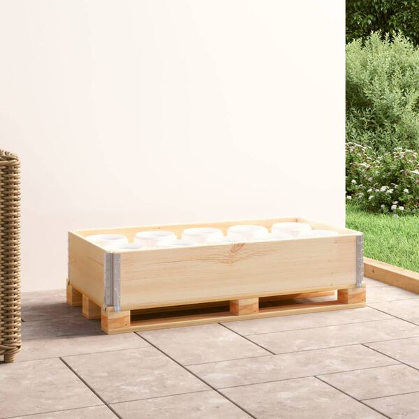 vidaXL Kuormalavan reunus 50x100 cm t&auml;ysi m&auml;nty