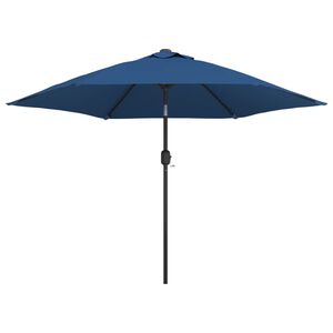 vidaXL Aurinkovarjo LED-valot ter&auml;stanko 300 cm taivaansininen