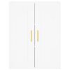vidaXL Kaappi valkoinen 69,5x34x180 cm tekninen puu