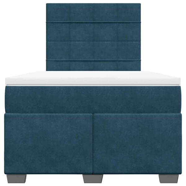 vidaXL Jenkkis&auml;nky patjalla sininen 120x190 cm sametti