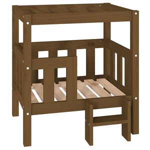 vidaXL Koirans&auml;nky hunajanruskea 65,5x50,5x70 cm t&auml;ysi m&auml;nty