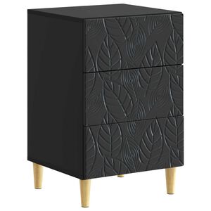 vidaXL Y&ouml;p&ouml;yt&auml; Musta 43 x 39,5 x 66,5 cm Tekninen puu