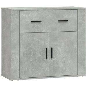vidaXL Senkki betoninharmaa 80x33x70 cm tekninen puu