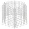 vidaXL Korotettu kuusikulmainen gabion-/kivikorikehys 160x140x100 cm