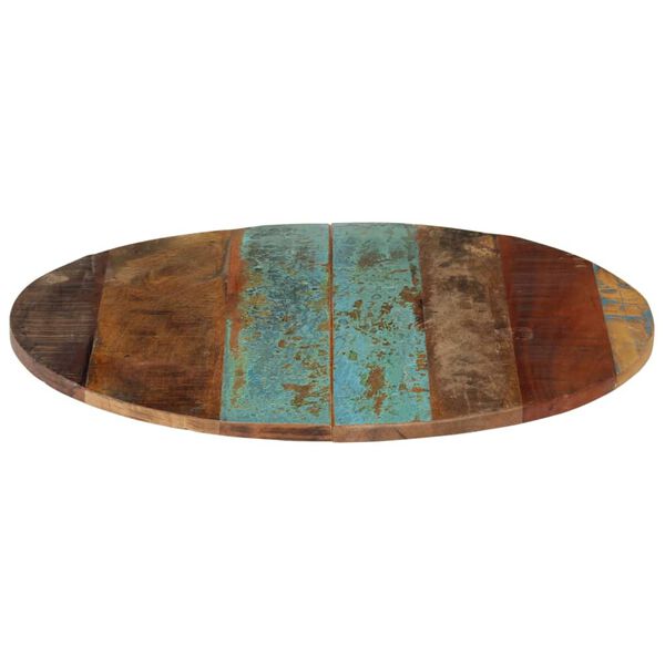 vidaXL Pyöreä pöytälevy 60 cm 15-16 mm täysi kierrätetty puu