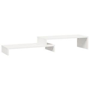vidaXL N&auml;ytt&ouml;koroke valkoinen (52-101)x22x14 cm t&auml;ysi m&auml;nty